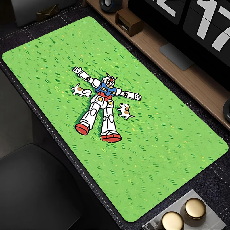 Computer Mouse Pad Gamer Mouse Pad Anime Keyboard Mouse Large Gaming Mousepad Mechanical Warrior Gundam Rubber Extended Desk mat