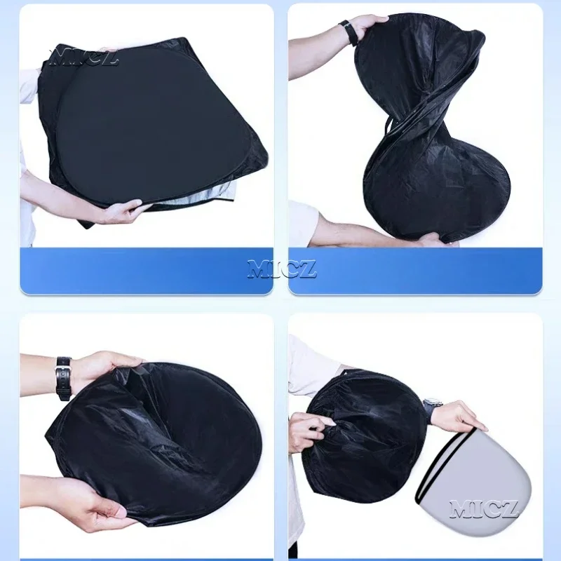 ل JETOUR T2 Shanhai T2 المسافر 2024 2025 2026 اكسسوارات السيارات الزجاج الأمامي ظلة غطاء المضادة للأشعة فوق البنفسجية حماية طوي