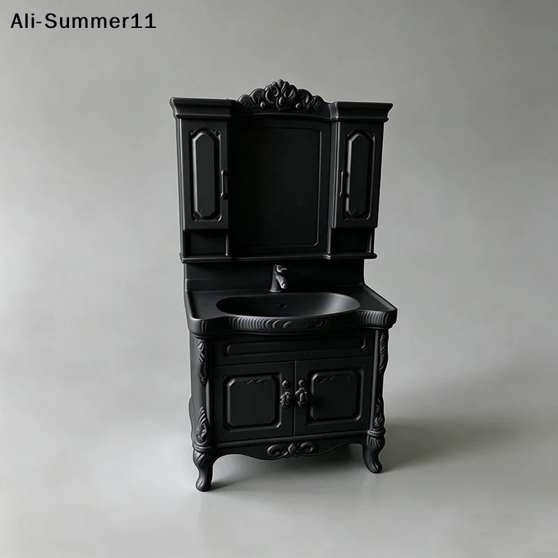【A11】1Pcs Doll Home Bathroom Furniture Decor Toy 1/12 Dollhouse Miniature Bathroom Handwashing Platform Model DIY Accessories