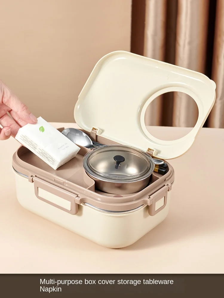 110/220V Portable Electric Lunch Box Mini Electric Rice Cooker With Stainless Steel Inner For Office School Hotel