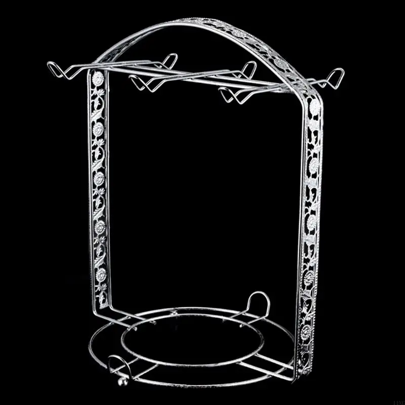 Home Metal Cup Holder Mug Drying Rack Countertop Teacup Storage Rack for Kitchen Counter & Tea Party