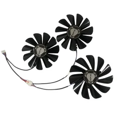 3 pçs/set FY09015M12LPA, placa de vídeo video ventilador, GPU VGA Cooler, para XFX RX 5700 XT RX5700XT placas gráficas de refrigeração, substituir FDC10U12S9-C