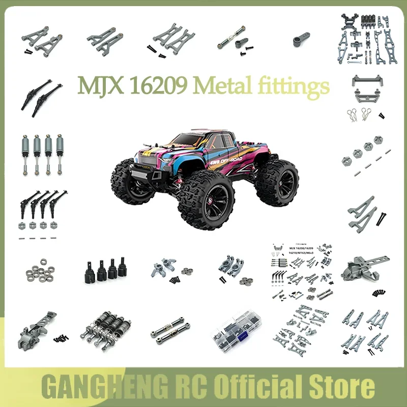 

Mjx Hyper Go Spare Parts 16207 16208 16209 16210 H16H Modified Rc Drift Car Remote Control Cars Metal Upgrade Accessories