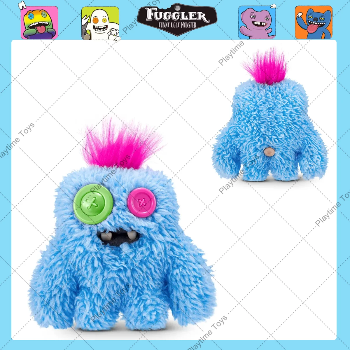 Fuggler 4th Ugly Baby Monsters Original Plush Toys Sasquoosh Rabid Rabbit Wide Eyed Weirdo Funk  Teeth Monster Hot Souvenir Gift