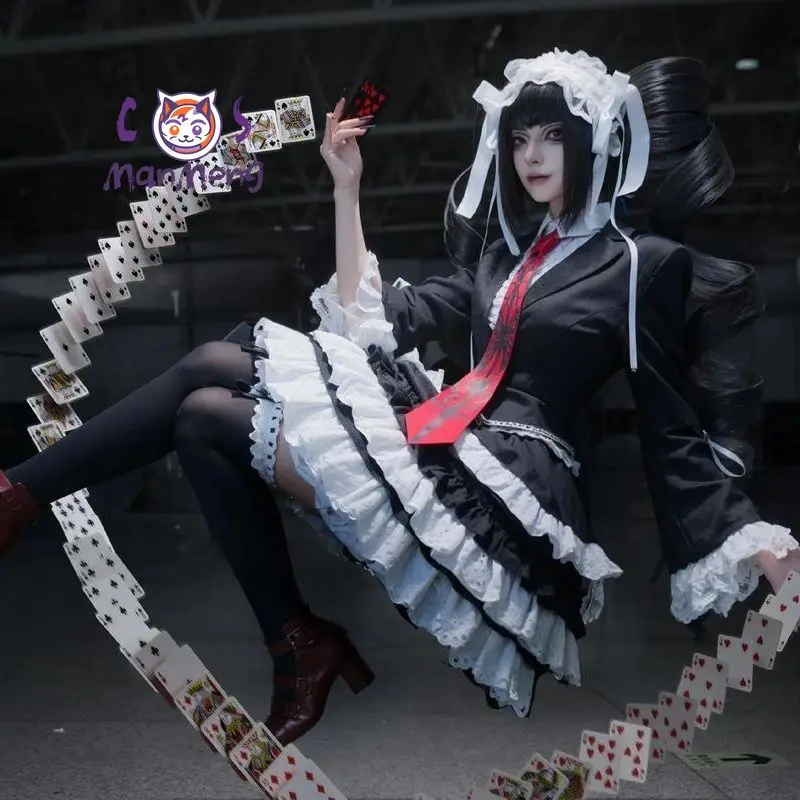 

Anime Celestia Ludenberg yasuhiro taeko Danganronpa Cosplay Costume Gothic New Dress Halloween Party Girl Sweet Coat Suit