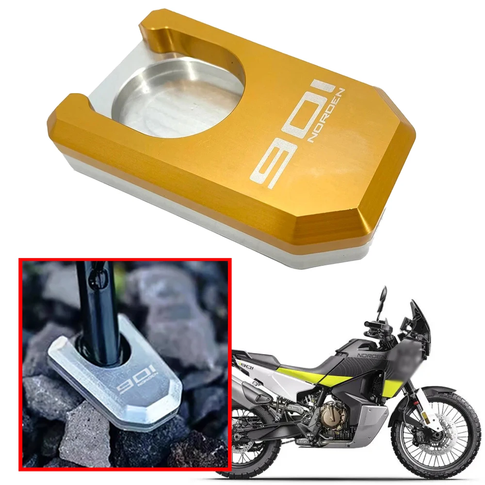 

Motorcycle Accessories CNC Side Stand Enlarger Kickstand Plate Pad Fit For Husqvarna Norden 901 NORDEN901 norden901 2022 2023