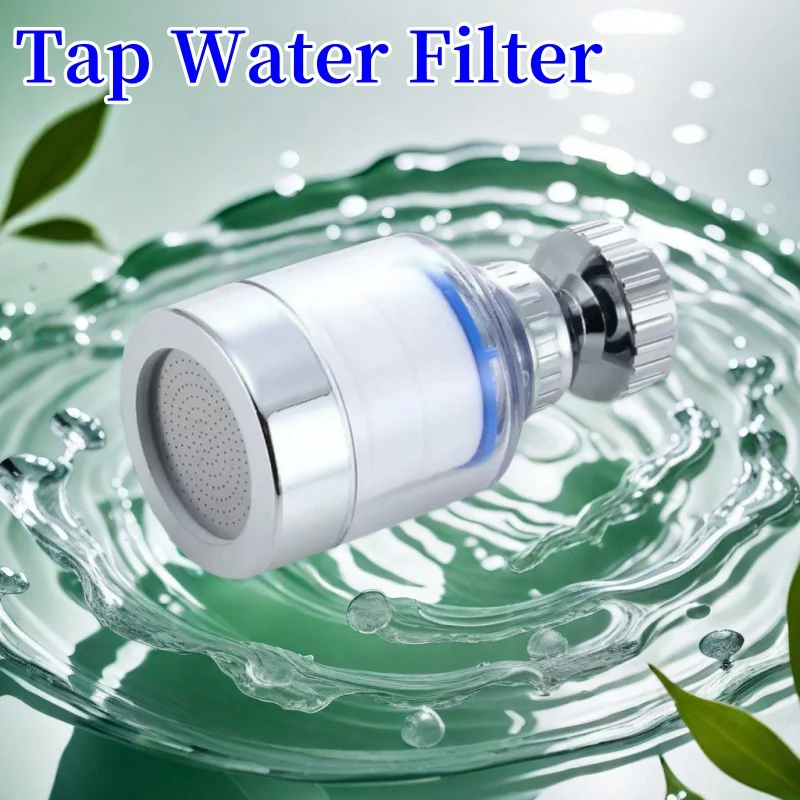 Faucet Filter Element Removes Chlorine and Heavy Metals Extension Filter Tap Water Bathtub Filter Purifier Softens Hard Water