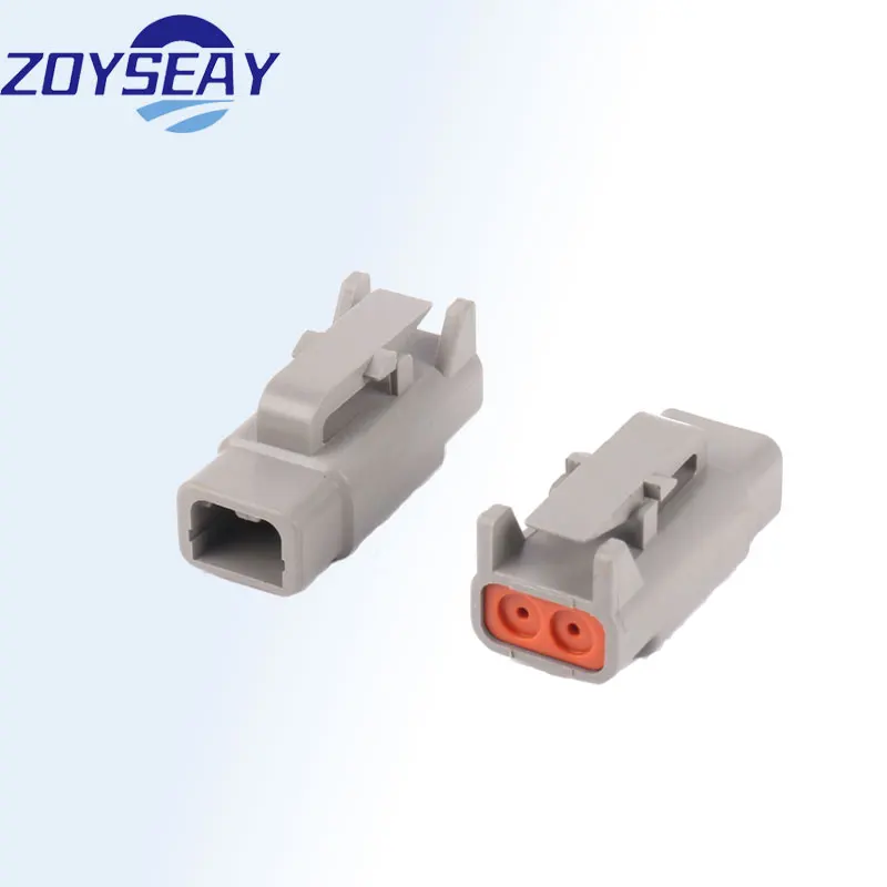 Female Waterproof Automotive Connetor 2 Position Grey Socket Plug DTM06-2S Wiring Connetor For Motorcycle