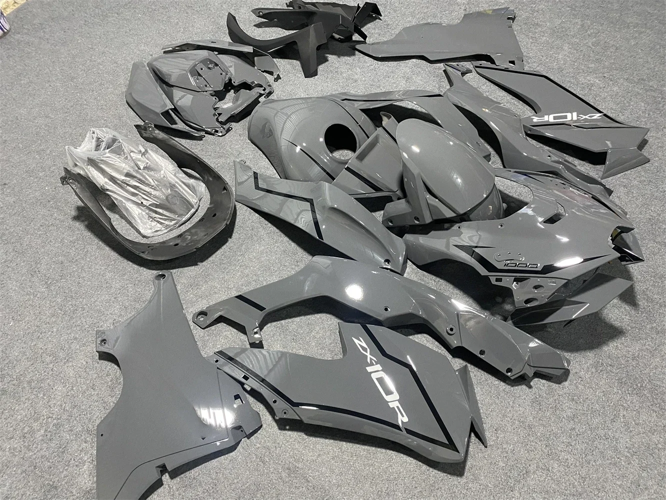 Motorcycle Fairing kit for ZX-10R 21 22 23 years -10R 2021 2022 2023 Fairing gray motorcycle guard