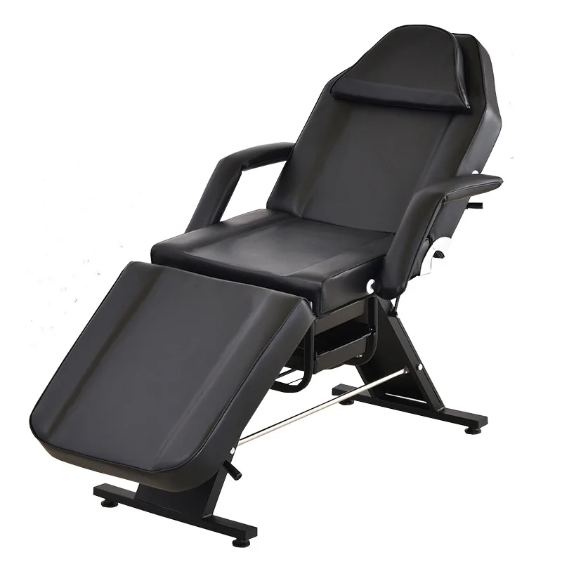 

High Quality Luxury 3-Section Foldable Massage Table Modern Salon Equipment with Leather Material for Facial Treatments