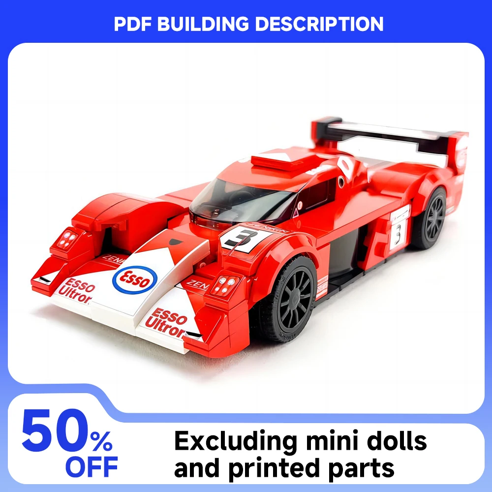 

236PCS MOC Speed ​​Series 1999 Le Mans 24 Hours Endurance Race Racing Car Model Sports Car Building Blocks Children's Toy Gift
