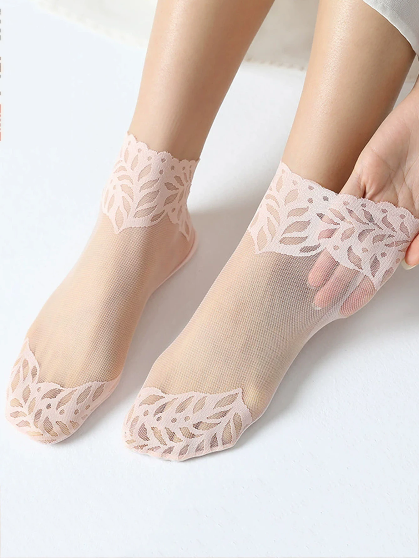 الجوارب النسائية الجوارب النسائية النقية يترك الأربطة غير مرئية السيدات قارب جوفاء عدم الانزلاق جوارب الضحلة
