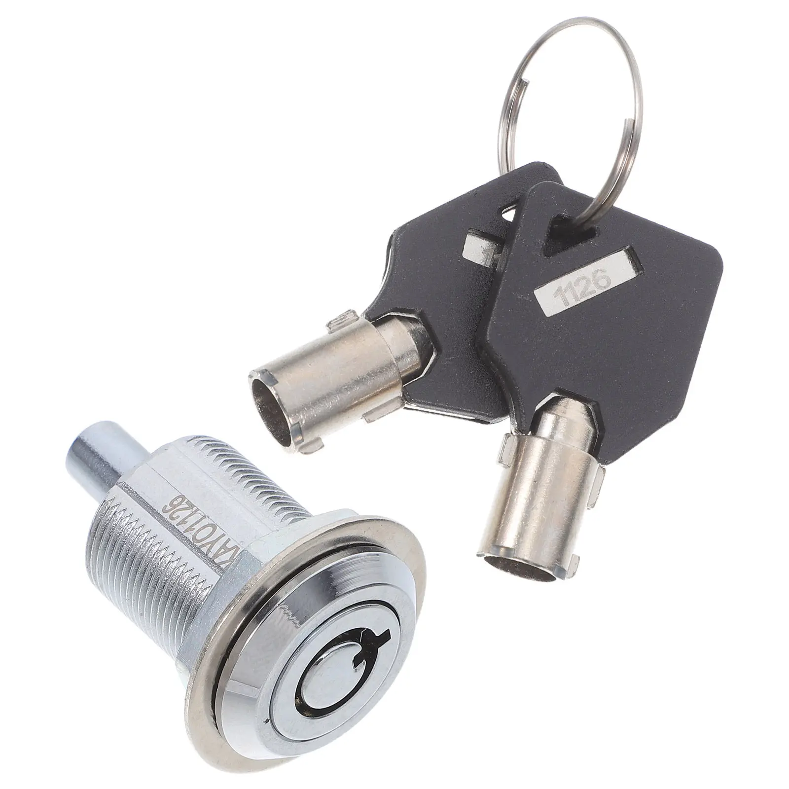 1Set Tubular Cam Lock with Key Set High Security Compact Lock for Vending Machine Snack Machine Arcade Cabinet Trailer