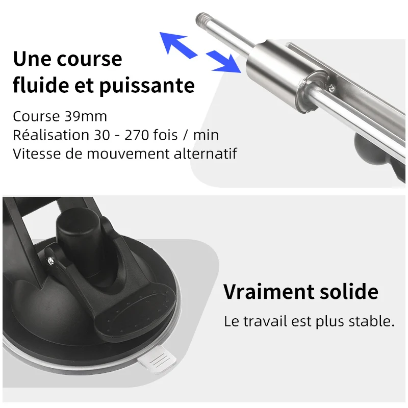 Ini – actionneur élastique, 39mm, 60mm/75mm/80mm, luminium, écanisme