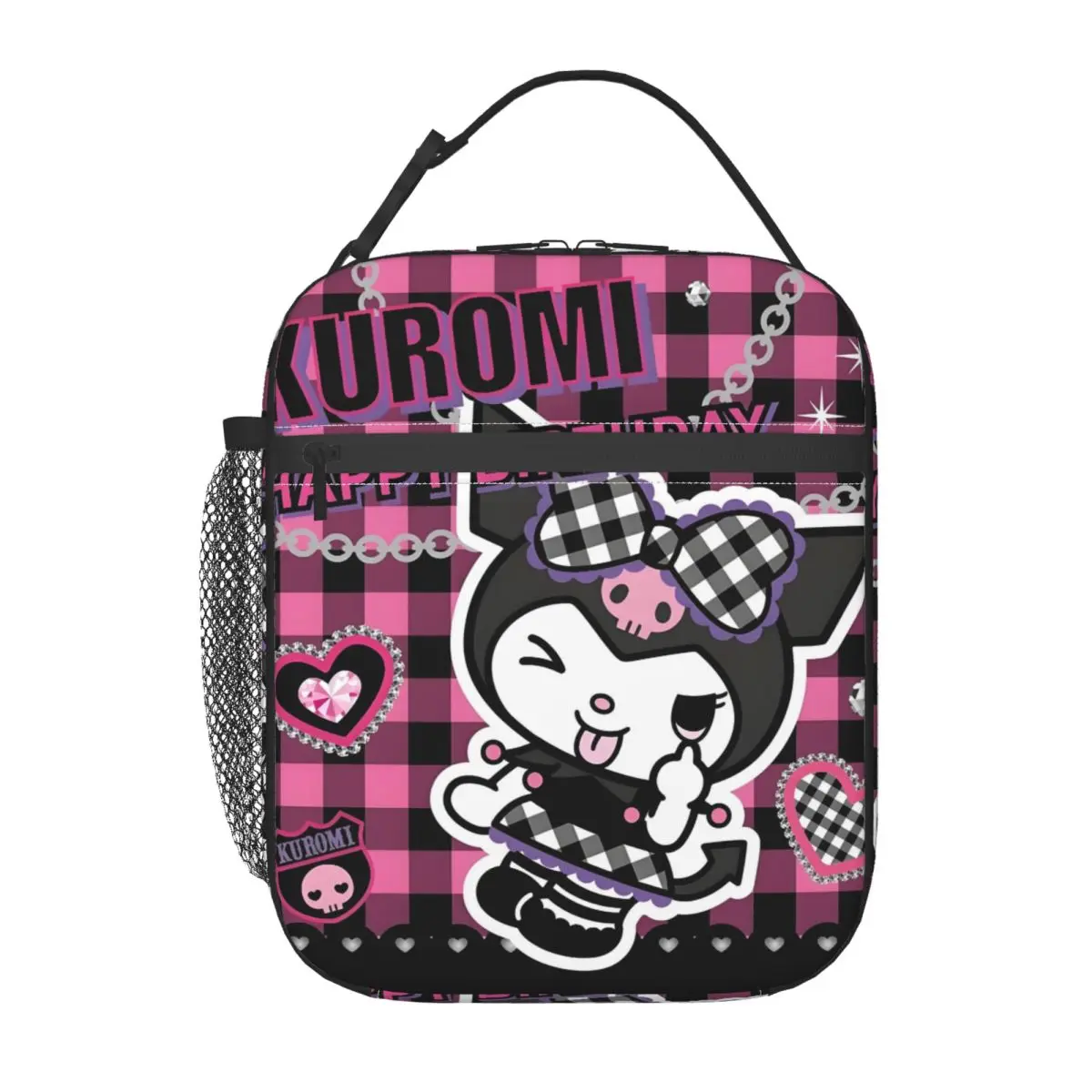 

Custom Kuromi New Anime Kawaii Lunch Bag for Women Thermal Cooler Insulated Lunch Box Beach Camping Travel Leakproof Tote Bags