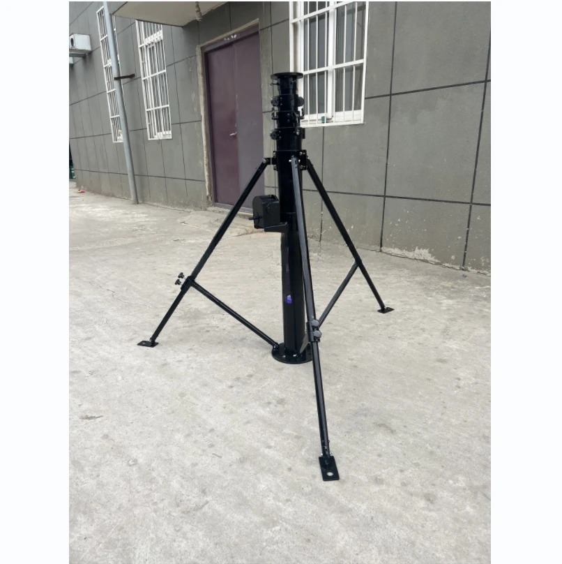 Manual lifting telescopic rod