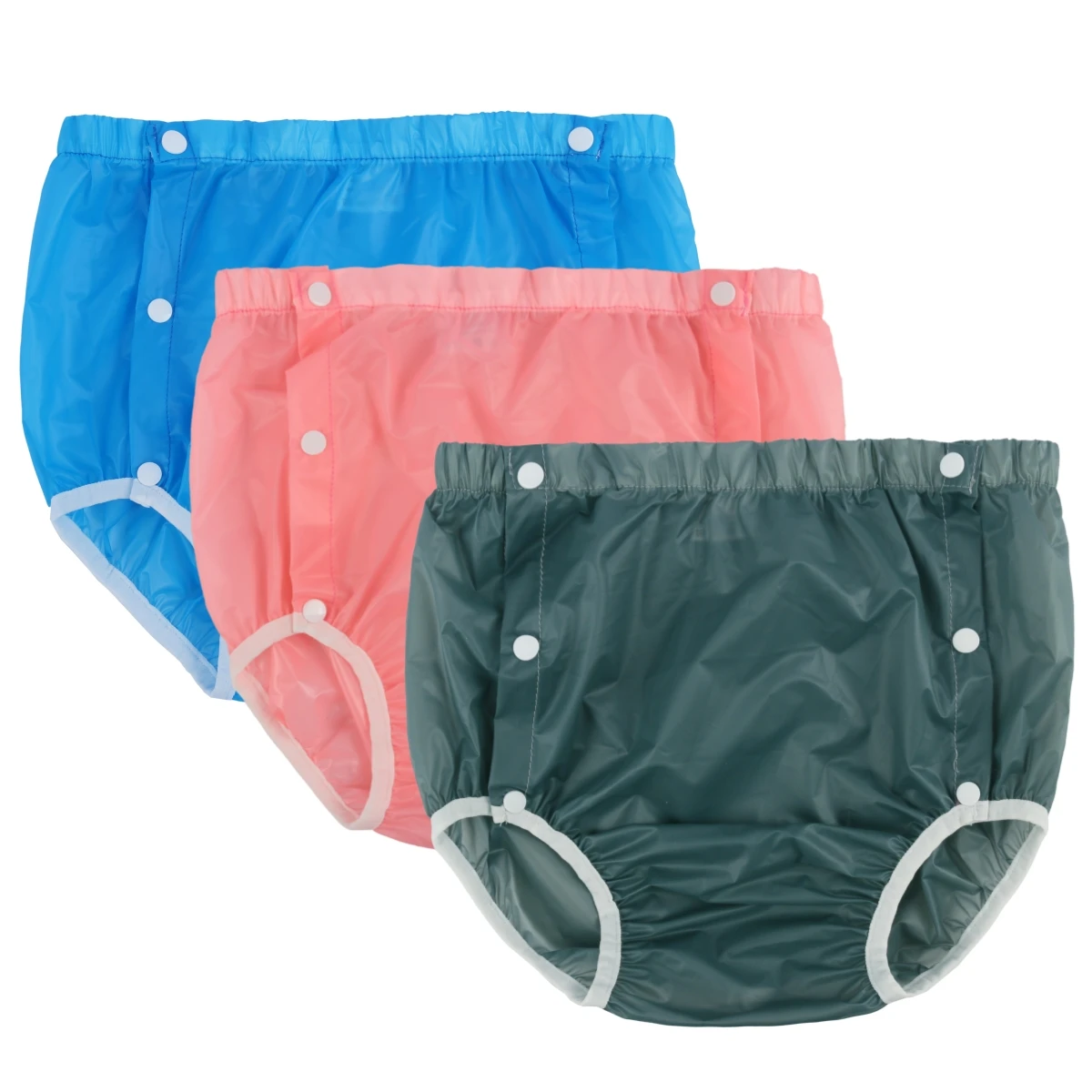 Reusable TPU Adult Diaper Coat Waterproof Incontinence Underpants Solid Color Plastic Diaper Super Soft