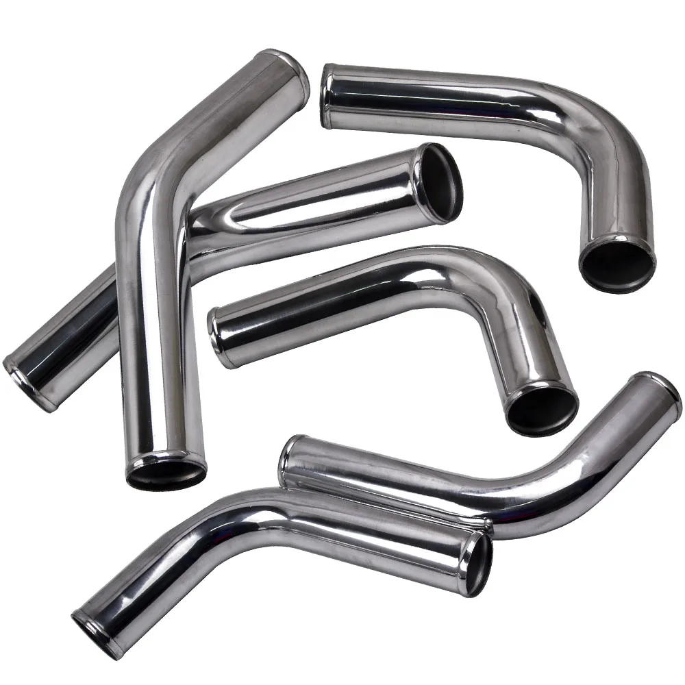 MaXpeedingrods Universal DIY 8Pcs 2.5 Inch Intercooler Blue Pipe Tube Duct Set W/Couplers