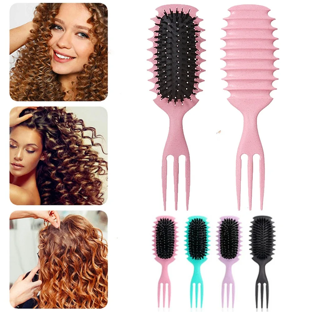 Curly Hair Styling Brush Curls Define Detangling Hair Brush Air Cushion Tangled Hair Comb Scalp Massage Comb Women Styling Tools