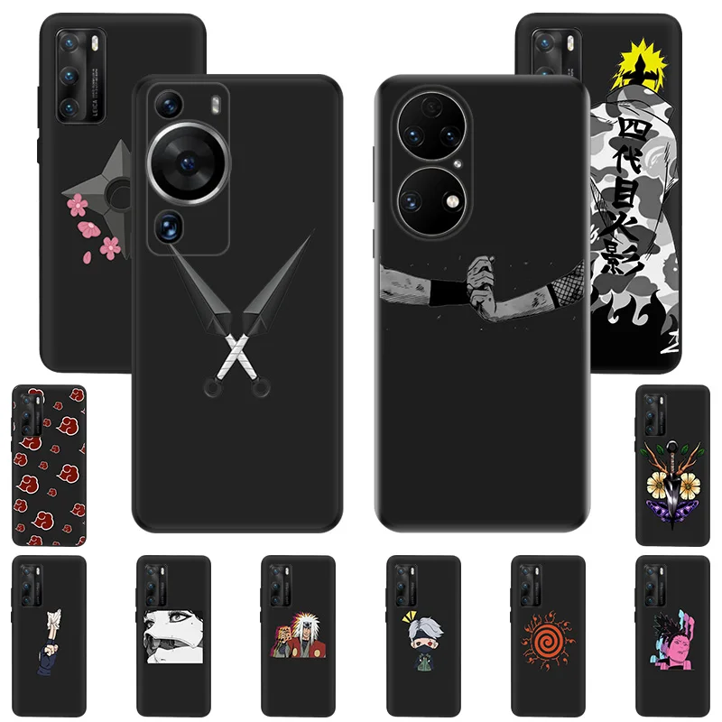 Soft Silicone Phone Case For Huawei P30 Pro P20 P40 P Smart Z Moto G31 G30 G200 One Fusion Anime Narutos shuriken Protect Cover