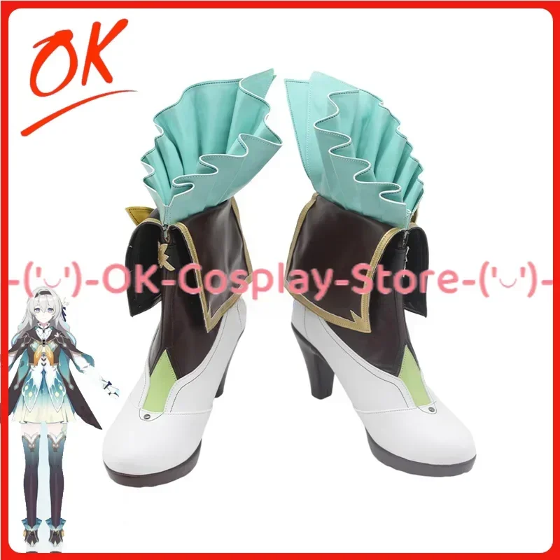 

[Customized] Honkai Star Rail Firefly Cosplay Shoes Anime Game Roleplay Costume Prop Halloween Carnival Party PU Leather Boots