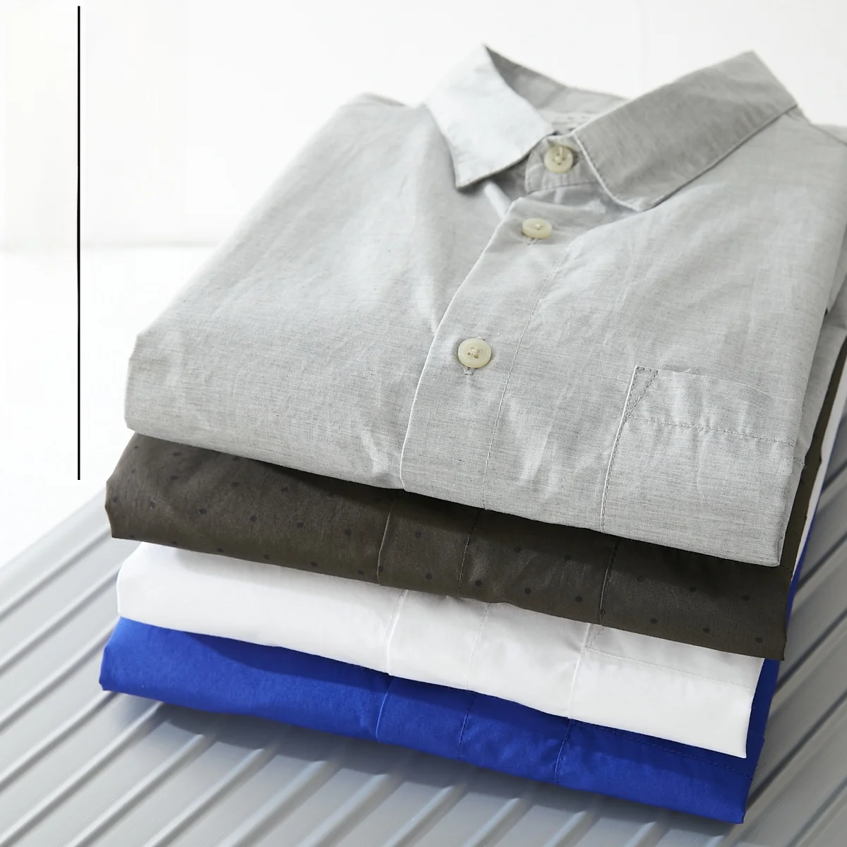 

Ультратонкая дышащая мужская рубашка из чистого хлопка с острым воротником, коротким рукавом, в японском ретро-стиле, летняя, приталенного кроя