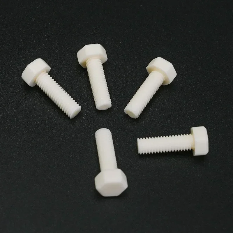 10 шт. износостойкий болт M5x18 мм из 99% глинозема и керамики, винт Al2o3 с внешним шестигранником