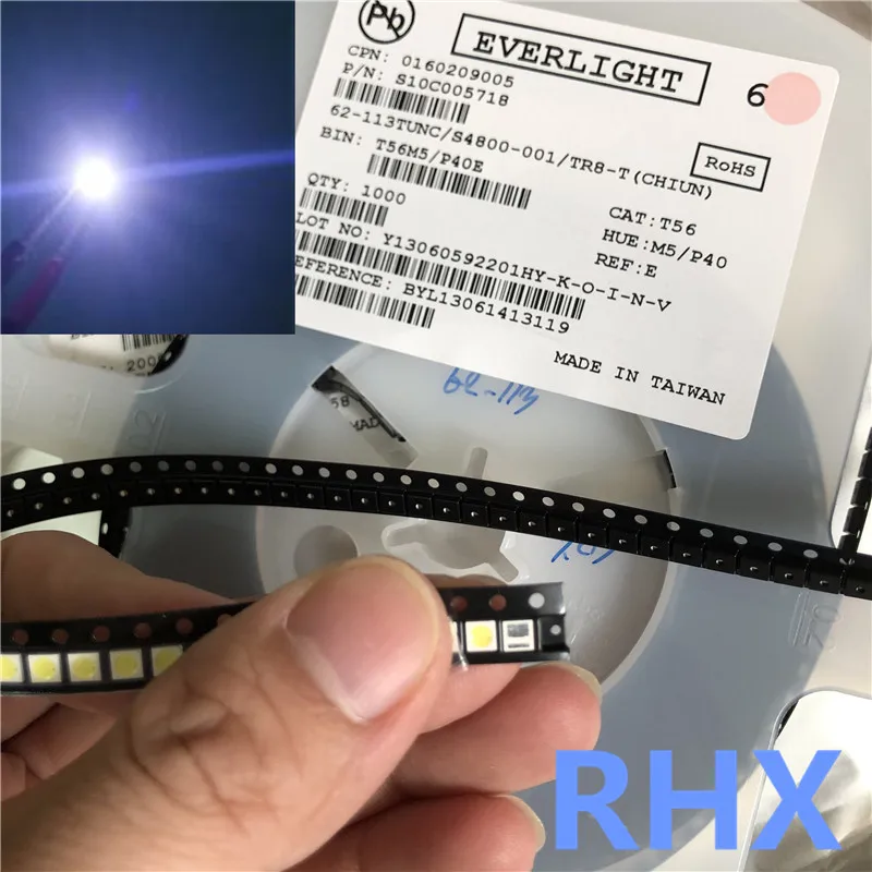 

FOR EVERLIGHT LED Backlight High Power LED 1W 3030 3V-3.6v Cool white 110LM TV Application 3030 smd led diode 100%NEW