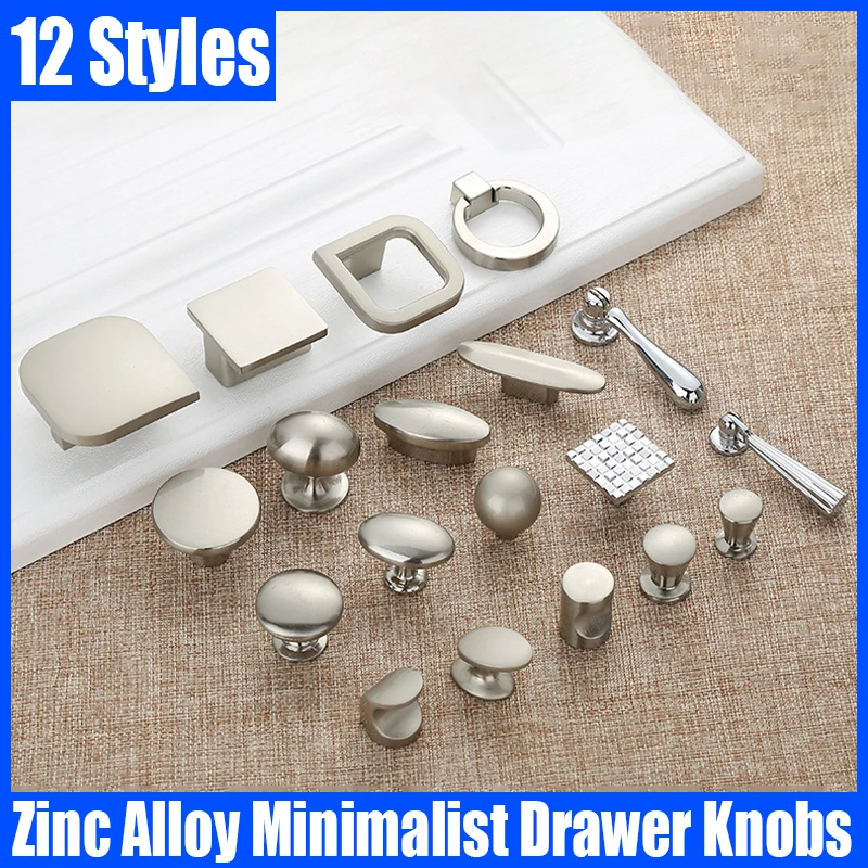 

1PCS Zinc Alloy Minimalist Drawer Knobs Cabinet Handle Wardrobe Door Handle Cupboard Pulls Furniture Handle Hardware