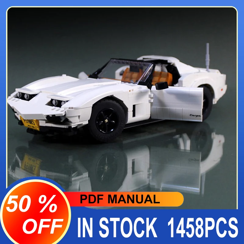 1458pcs New MOC White Super Sports Car Compatible 10295 Blocks Bricks Educational Puzzle Toys Birthday Gifts