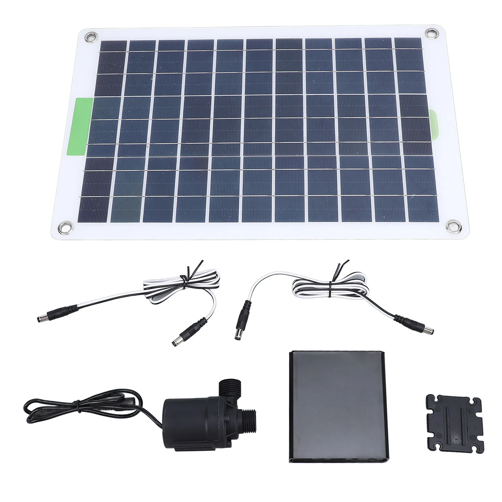 

Солнечный водяной насос Монокристаллический кремний с головкой 16,4 фута 100 Вт Насос для фонтана на солнечной энергии с коробкой для хранения энергии