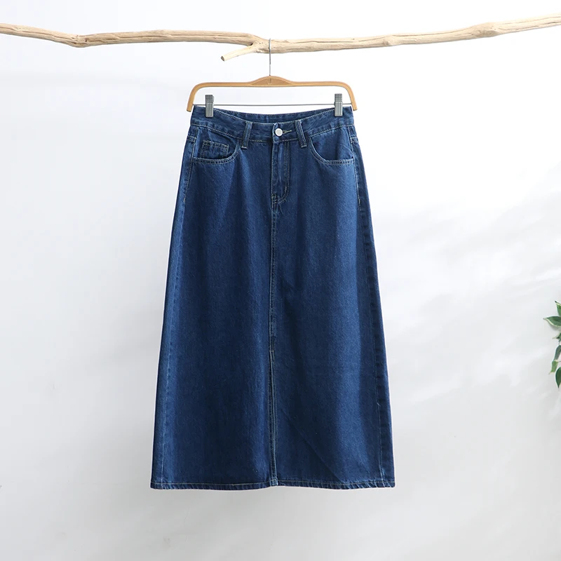 

TIYIHAILEY Long Mid-Calf A-line Skirt Women Spring Summer Denim Jeans Vintage Denim XS-XL 2023 New Fashion