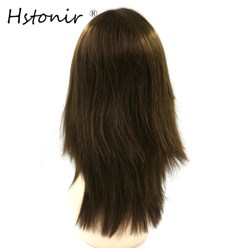 Hstonir reta kosher peruca de seda superior habilitado peruca judaica sheitels europeu remy cabelo hairpiece pelucas de mujer j002