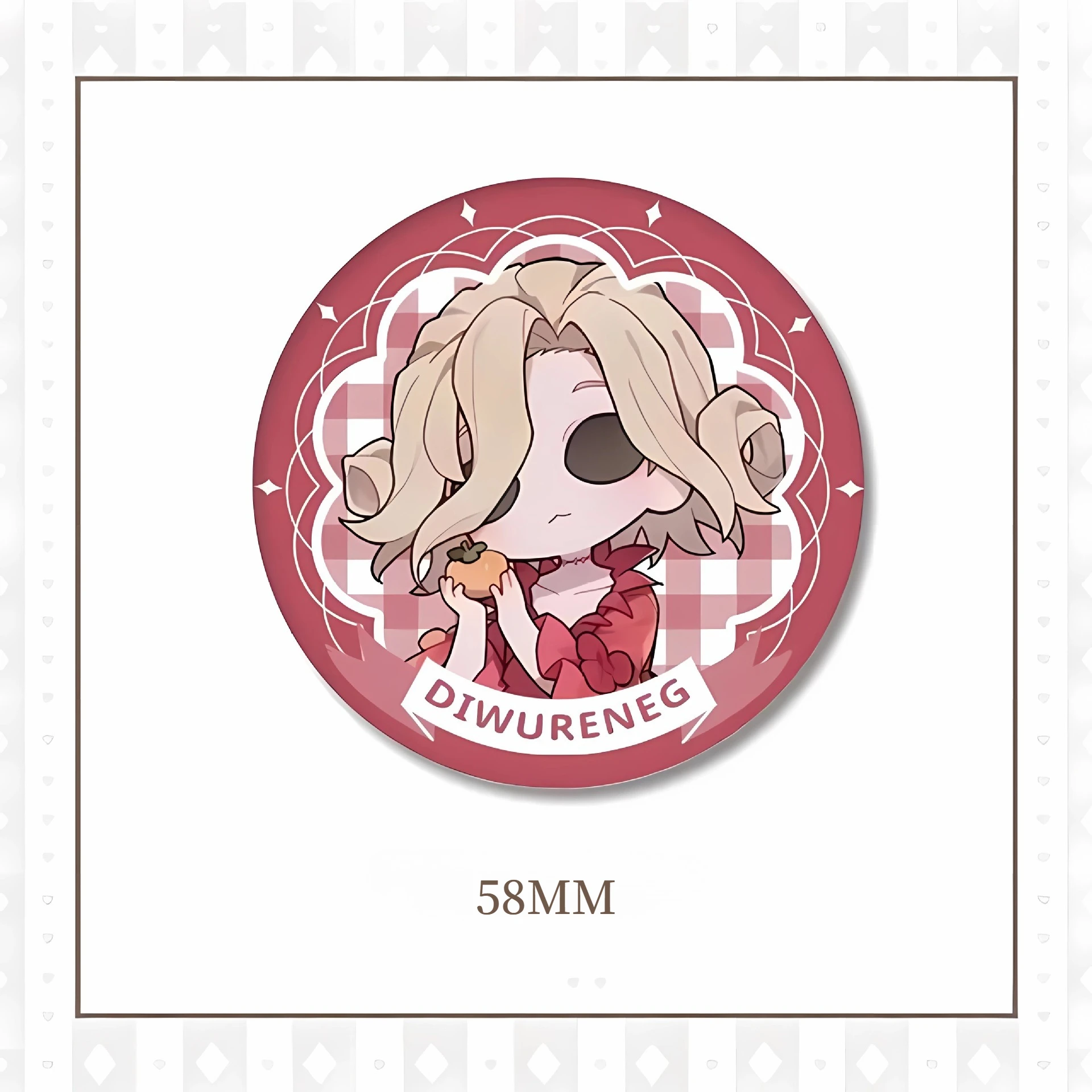 58MM Survival Game Identity V Badge Pin Anime Cosplay Brooch Cartoon Backpack Clothing Hat Accessories Gift for Friend Game Fans