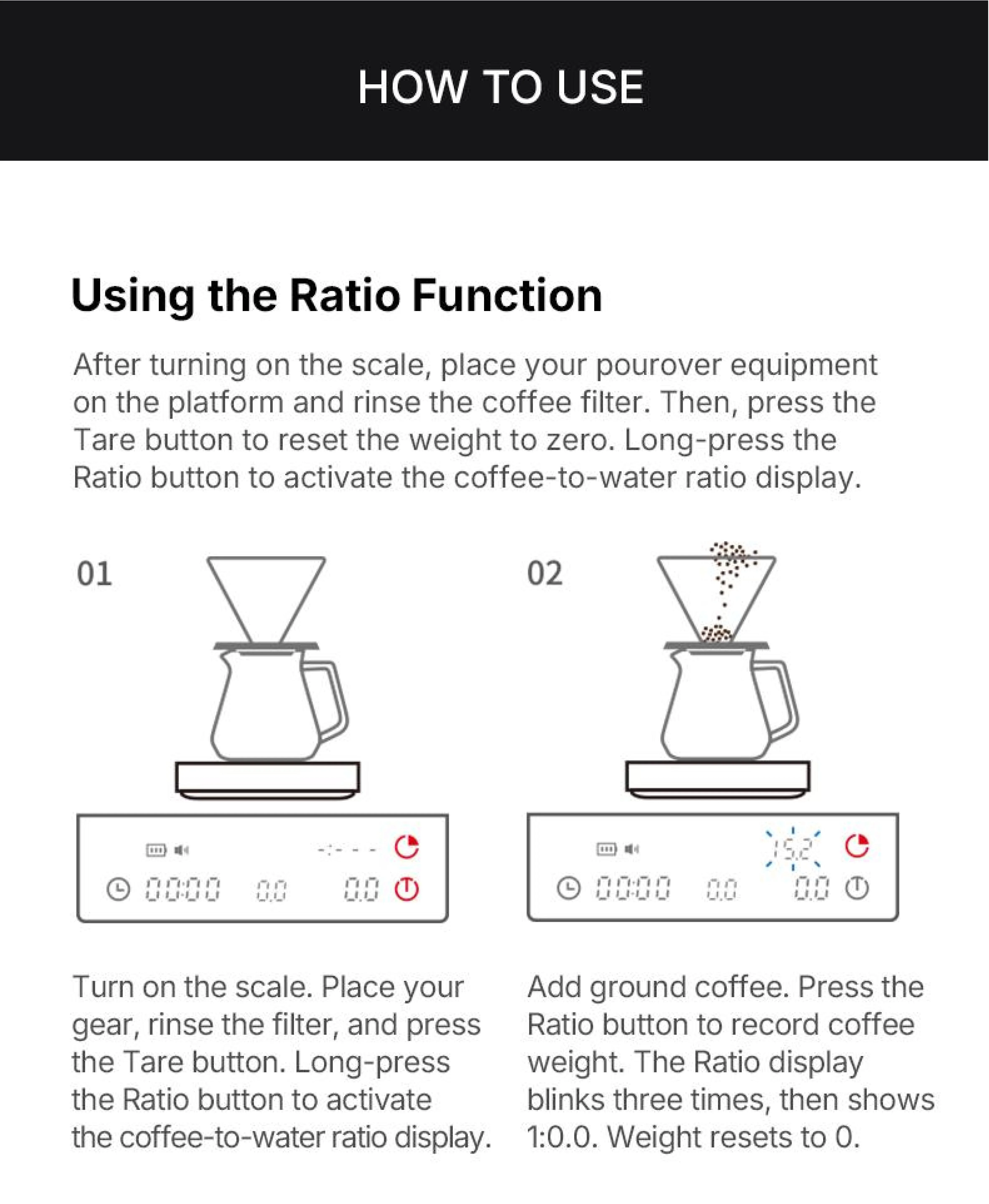 TIMEMORE Black Mirror Basic 3 Kaffeewaage Küchenwaage Digitale Waage Mini-Wiegeplattform Schlanker Intelligenter Leichtgewicht – Detail 25