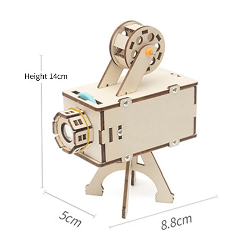 DIY Epidiascope โปรเจคเตอร์ STEM ชุดการเรียนรู้การศึกษาเกมปริศนาไม้สําหรับเด็ก