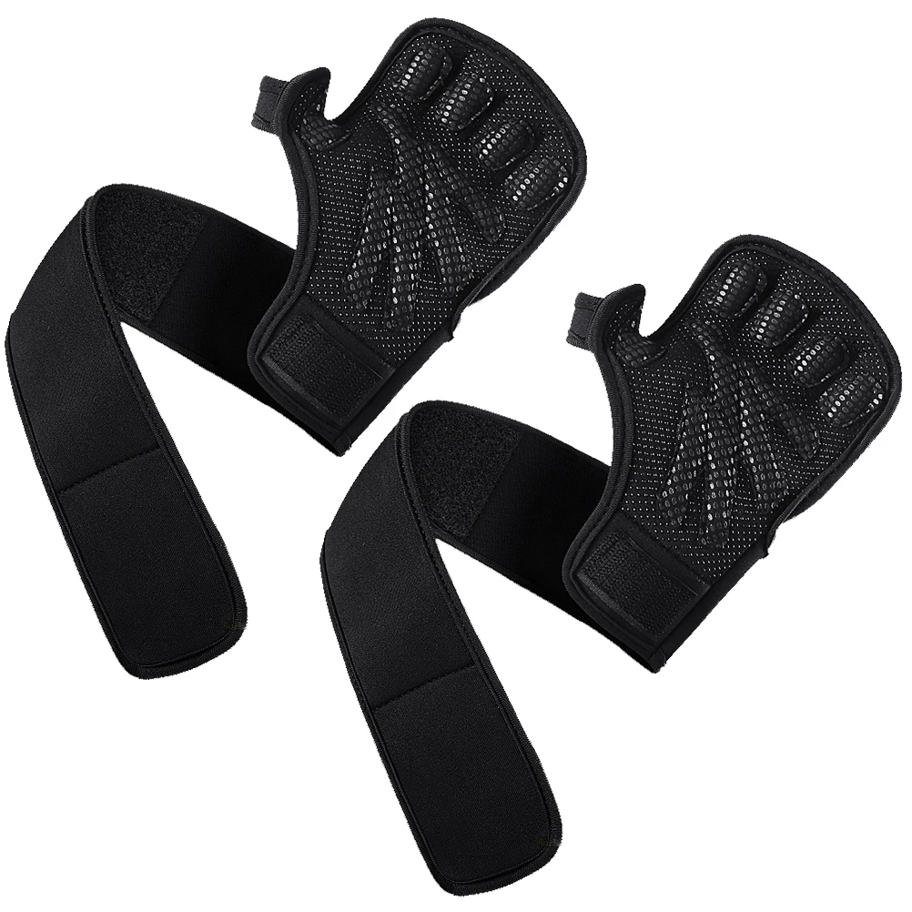 

1Pair Black Cycling Gloves Breathable Half-Finger Design for Riding Weightlifting Gym Palm Protection Bike Gloves