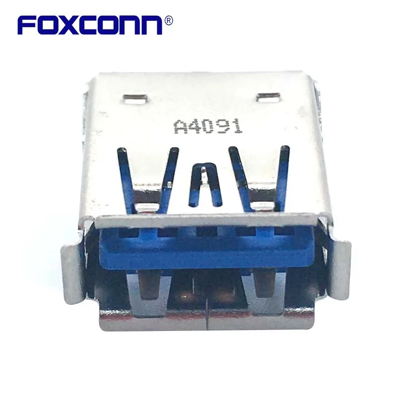 Foxconn UEA5112C-4ET1-4F 단일 레이어 USB3.0 플랜지 패치 10PIN 커넥터