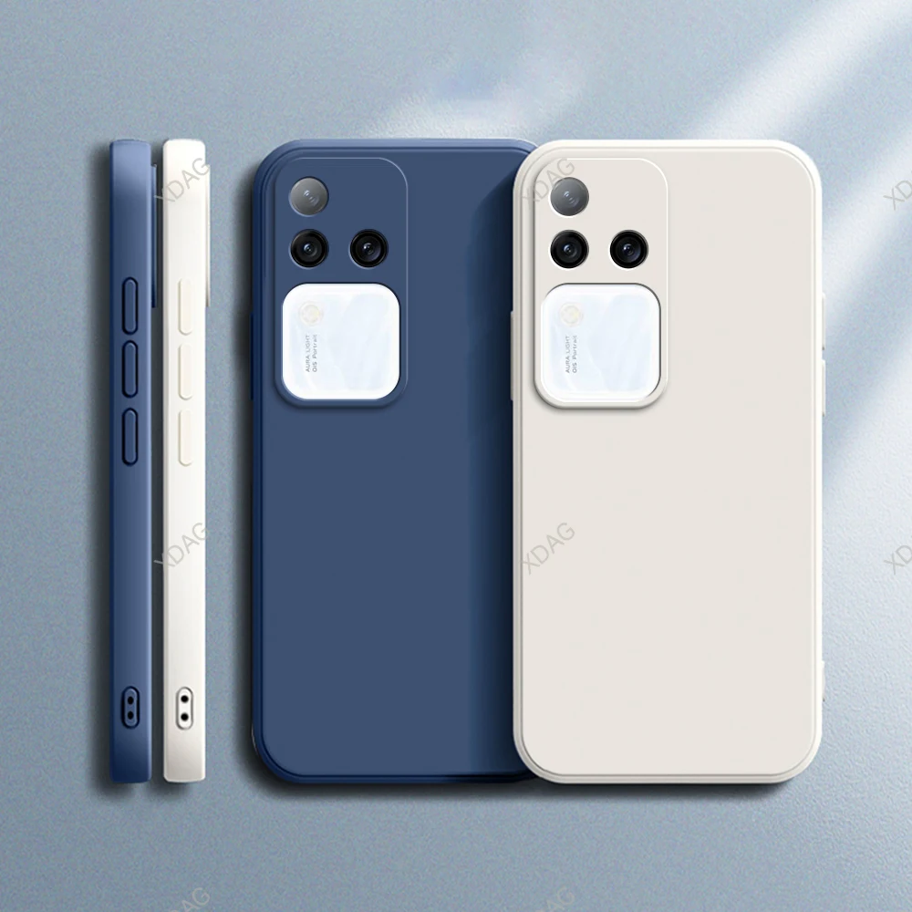 

Funda Luxury Phone Case for VIVO V30 Pro V30Pro V2319 5G Coque Liquid Silicone Soft Original Plain Back Cover High Qualtiy Shell