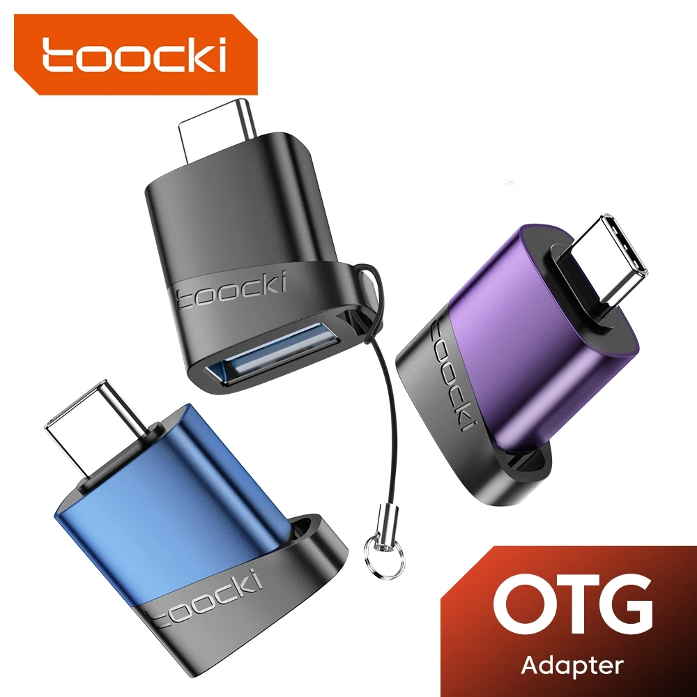 Toocki USB3.0 OTG Adapter Micro USB To Type C Converter For Macbook Xiaomi Huawei Samsung Type C Male To USB Female OTGConnector