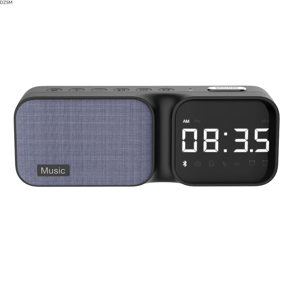 FM Radio Bluetooth Speaker LED Display High Fidelity White Noise Device Soothing Sound Wireless Sleep Aid Device