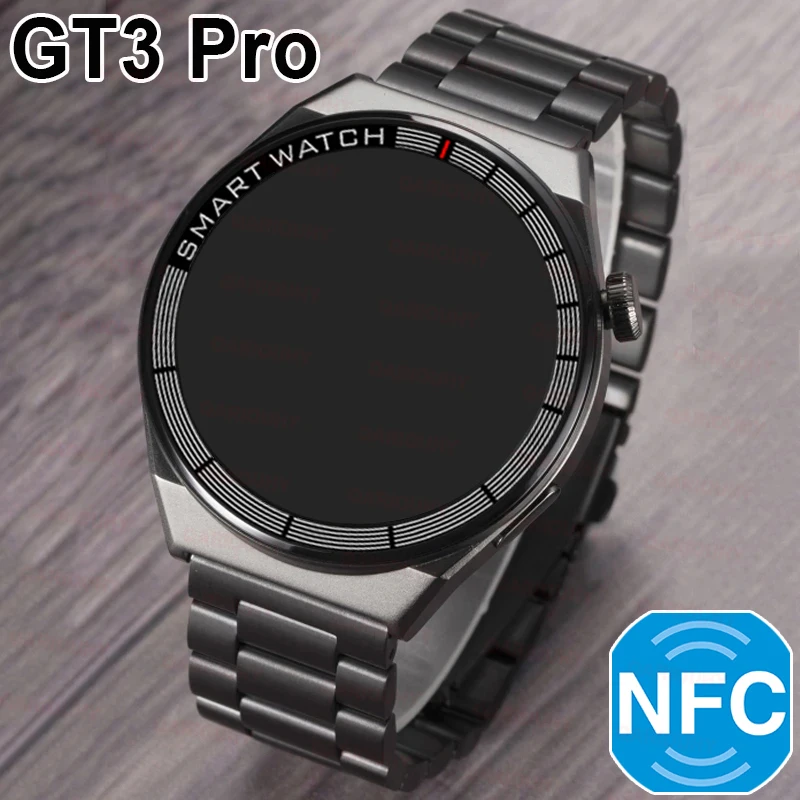 

2023 New Watch GT3 Pro Smart Watch Men NFC Waterproof Sport Fitness Tracker Bluetooth Call Smartwatch Man For HUAWEI Android IOS