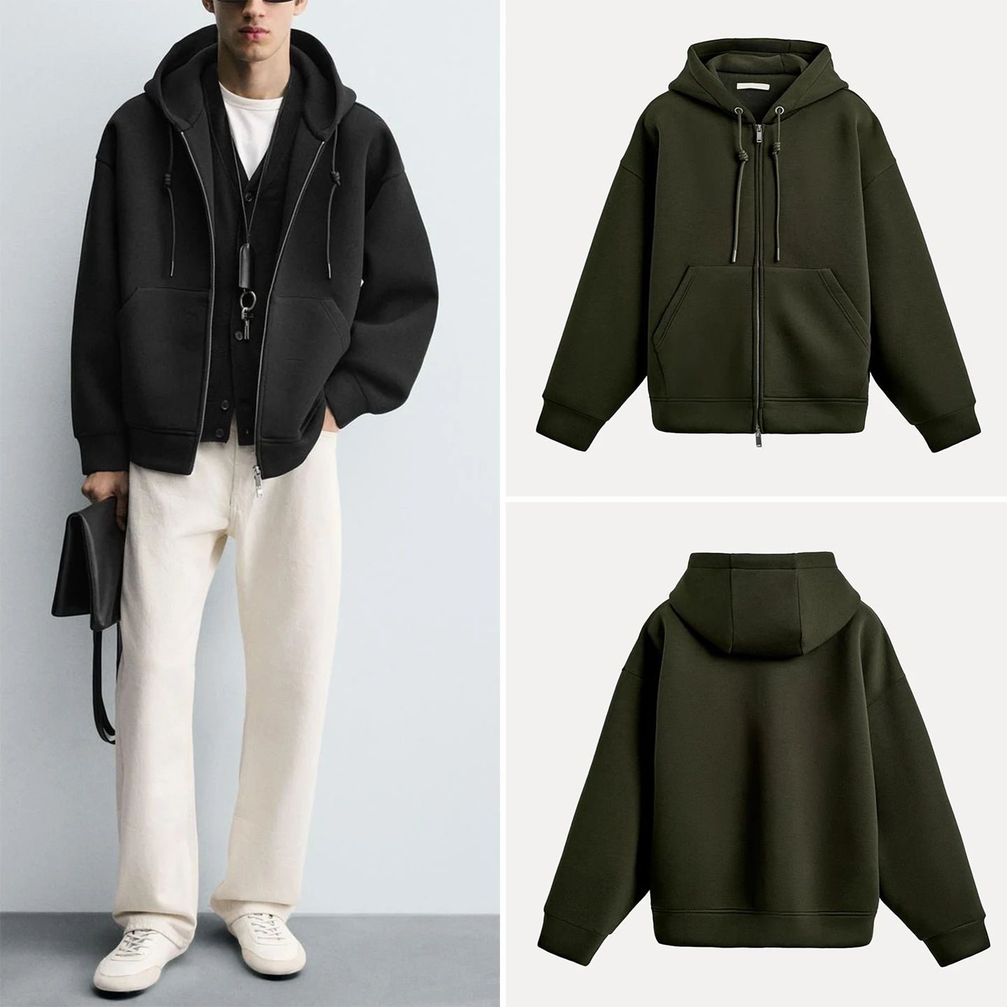 

Повседневная свободная толстовка для мужчин, осень 2025, новая универсальная модель для ежедневной носки, удобный свитшот, молодежная мода, бренд Z