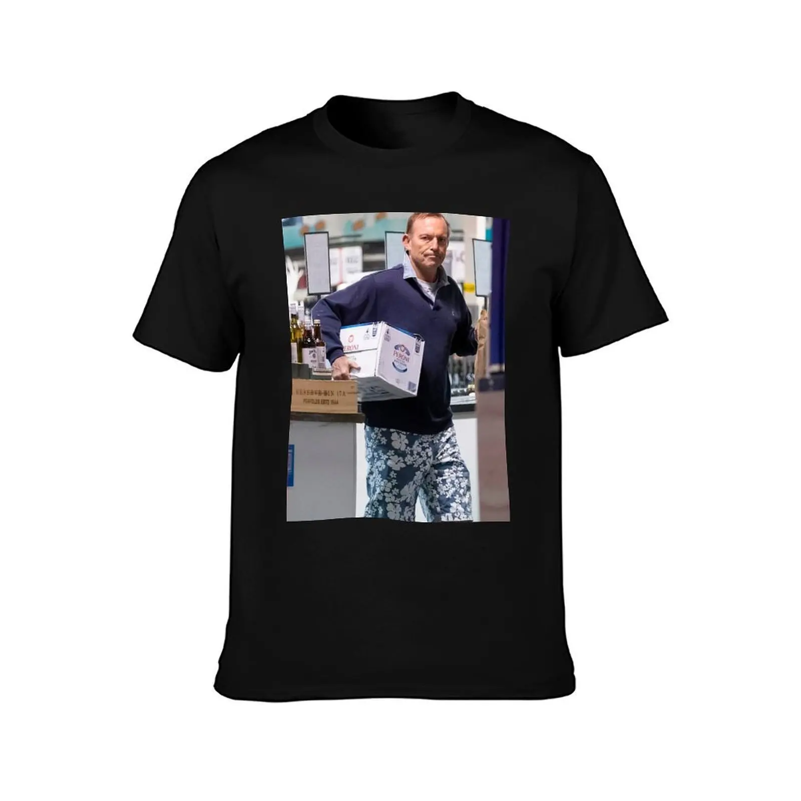 Tony peroni T-Shirt, Summer Casual Cotton Tee, Oversized Streetwear Tops, Vintage Graphic Print, Loose Fit Short Sleeve