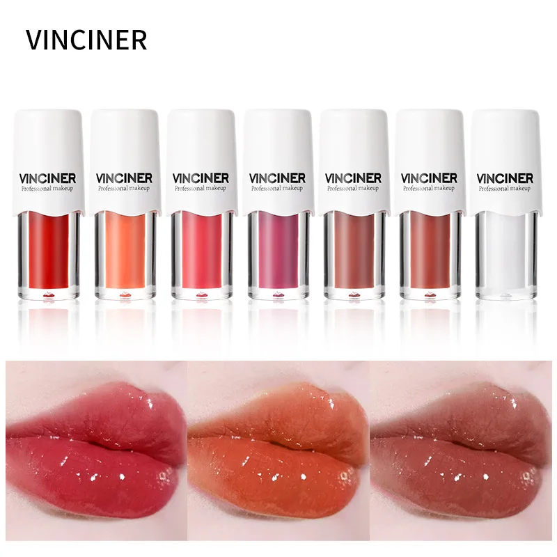 

VINCINER 7 Color Liquid Lipstick Shine Luster Moisturize Repair Lip Dry Waterproof Non Sticky Professional Lip Gloss Cosmetics