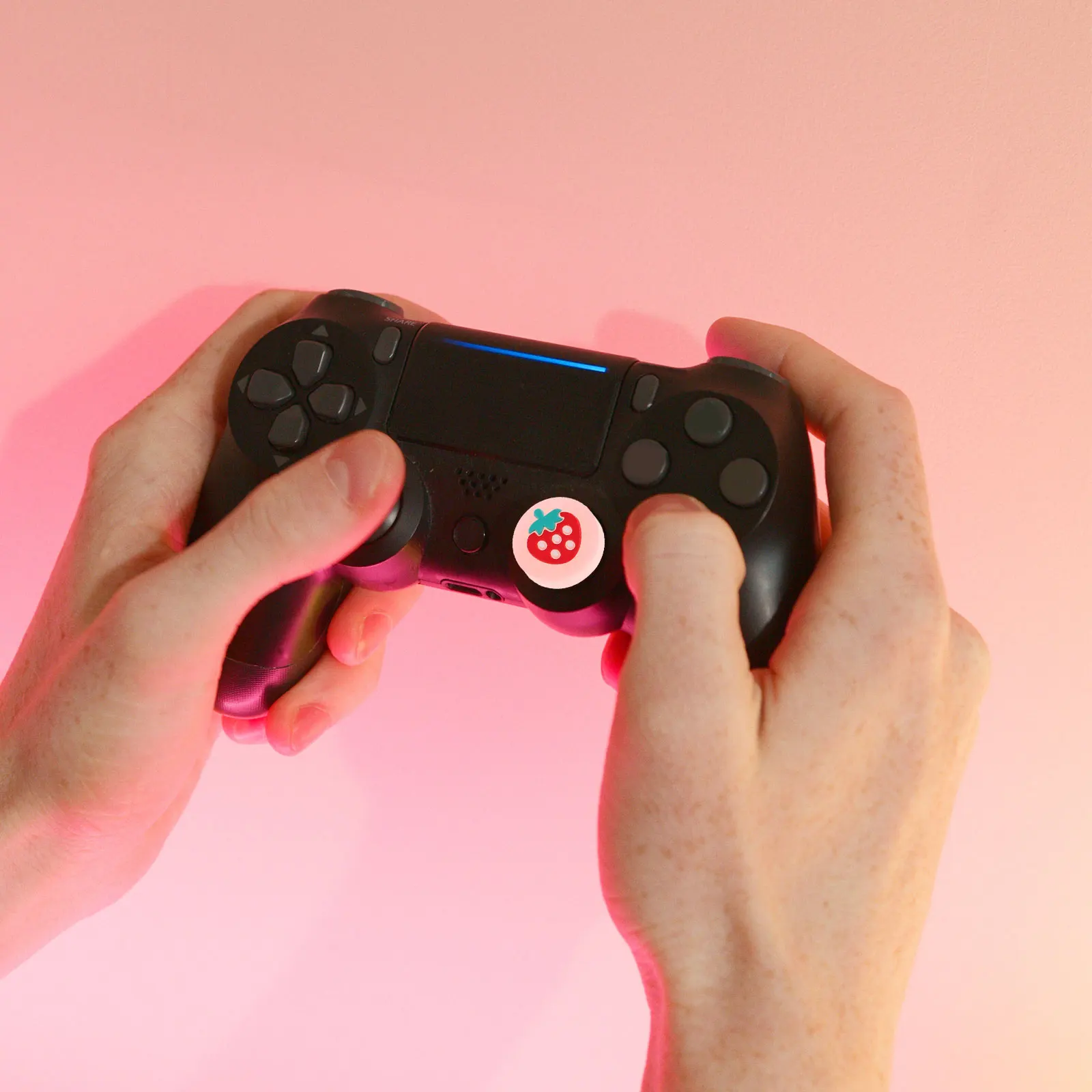 

4Pcs Silicone Thumb Grips Joystick Caps for Switch Glow in The Dark Controller Covers Enhanced Control Anti-Scratch Protective