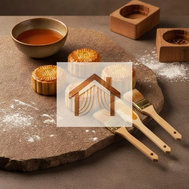 Kitchen Baking Brush - Platte wollen gebakkenborstel, herbruikbaar, makkelijk schoon
