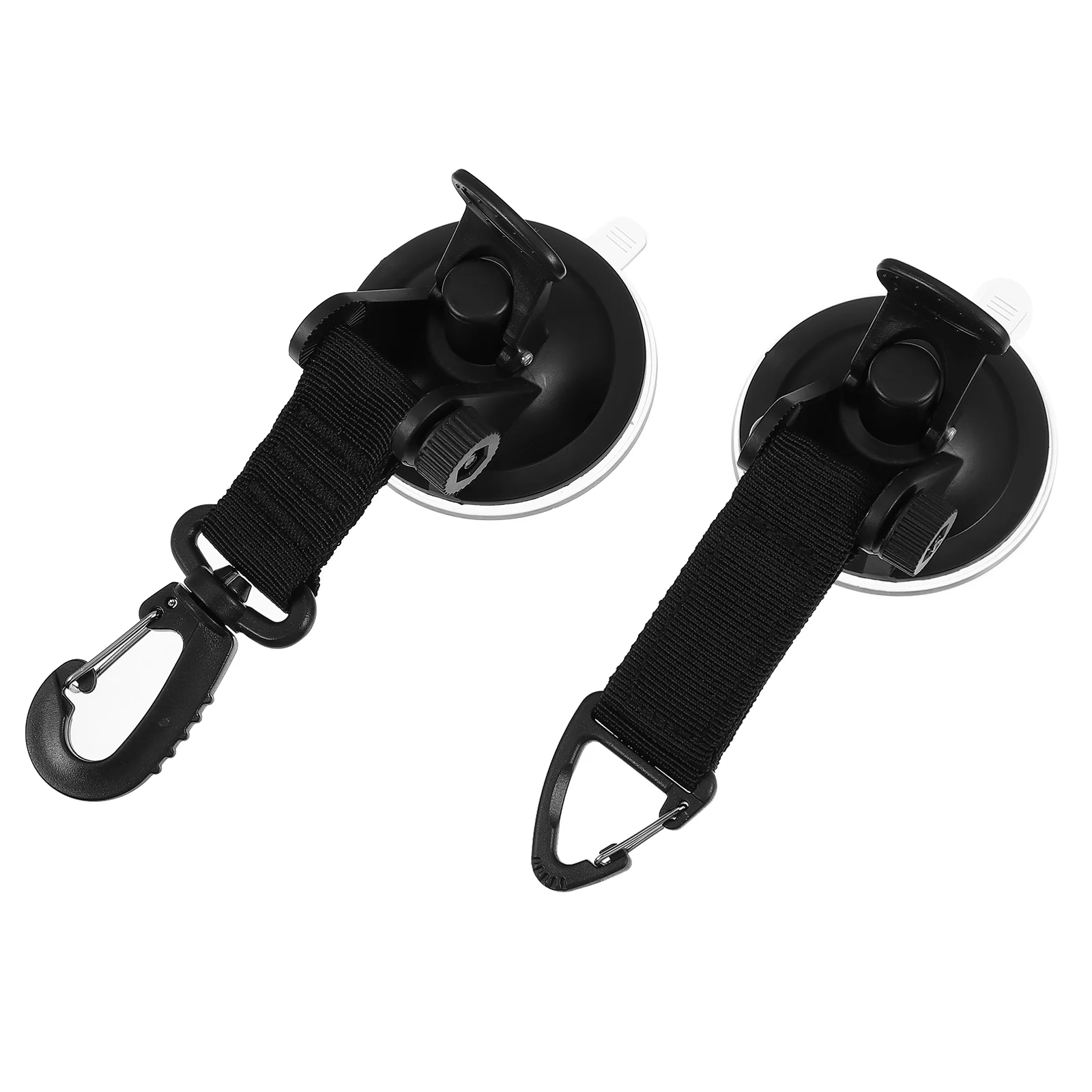 

2 Pcs Hook Suction Cup Outdoor Anchor Hooks Heavy Anchors Black Securing Tie Down Camping Tarp Accessories