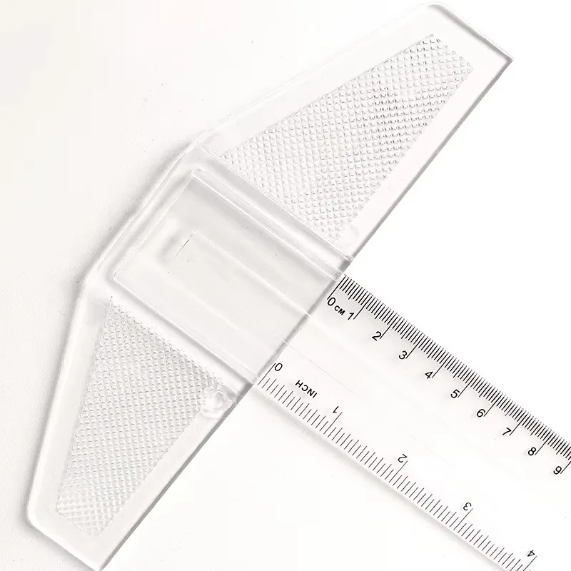 

11 inch 30 cm T-square plastic clear ruler measuring tool for drawing and general layout work