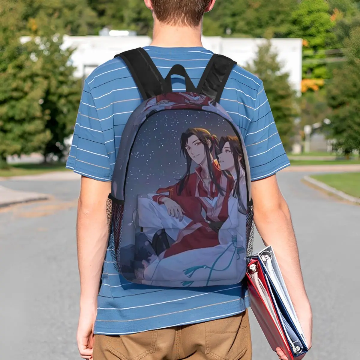Heaven Official's Blessing Anime Backpack Student BookBag Children School Bag Laptop Shoulder Bags for Men Women